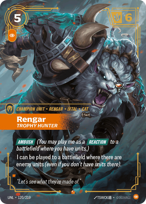 Rengar, Trophy Hunter - 120a/219