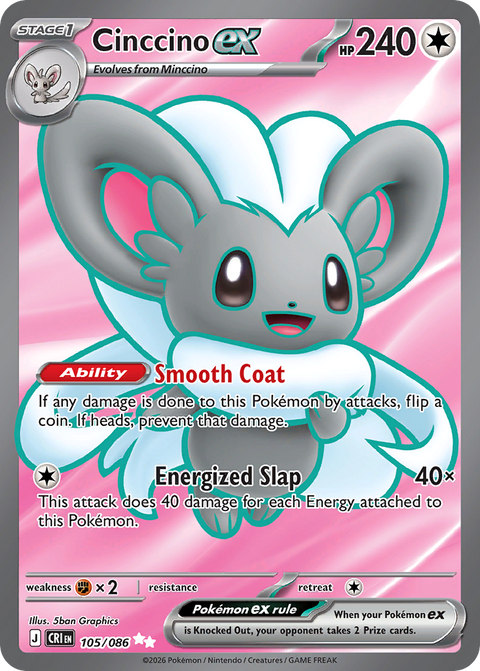 Cinccino EX - 105/086