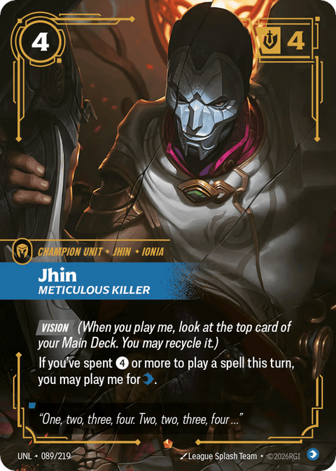 Jhin, Meticulous Killer - 089a/219