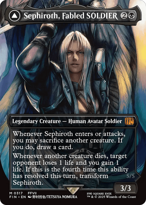 Sephiroth, Fabled SOLDIER // Sephiroth, One-Winged Angel - 317