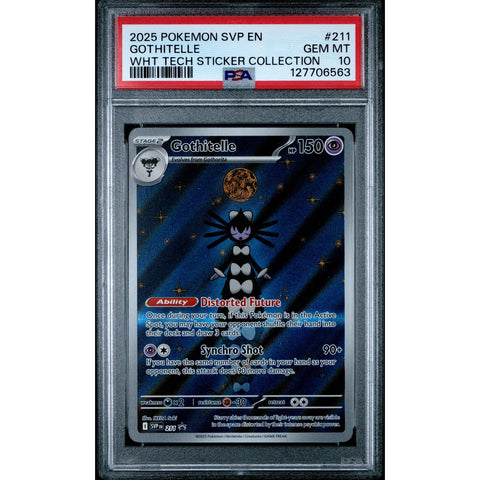 2025 POKEMON PROMO GOTHITELLE TECH STICKER COLLECTION SVP211 PSA 10