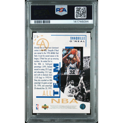 1994 UPPER DECK UPPER DECK SHAQUILLE O'NEAL 23 PSA 10