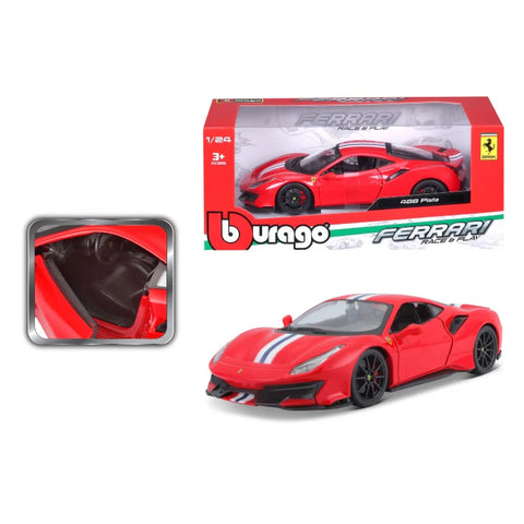 1:24 Ferrari 488 Pista Racing Red