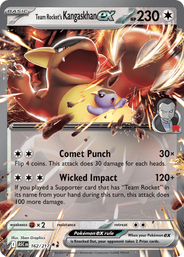 Team Rocket's Kangaskhan EX - 162/217