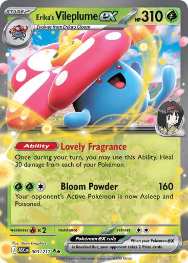 Erika's Vileplume EX - 003/217