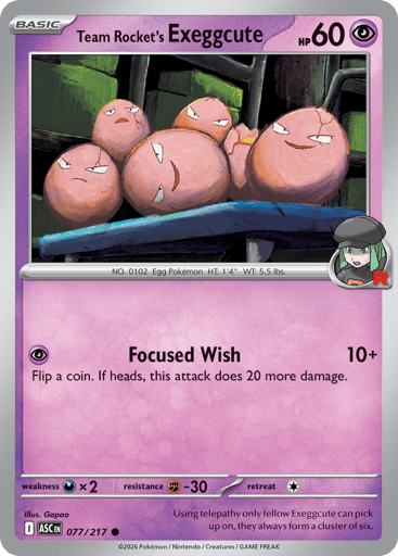 Team Rocket's Exeggcute - 077/217