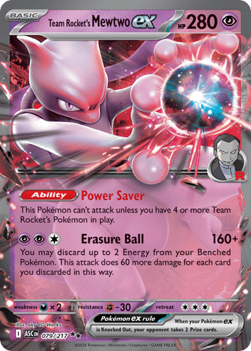 Team Rocket's Mewtwo EX - 079/217