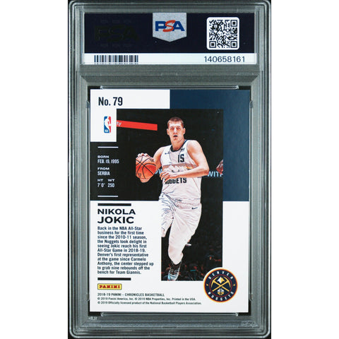 2018 PANINI PANINI CHRONICLES NIKOLA JOKIC BLUE 79 PSA 9