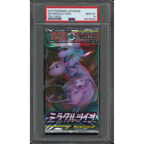2019 POKEMON JPN MIRACLE TWINS FOIL PACK PSA 10