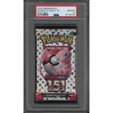 2023 POKEMON INT'L SCARLET & VIOLET 151 BOOSTER PACK PSA 10