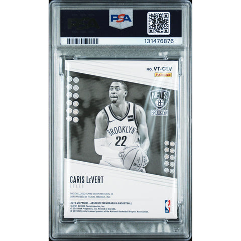 2019 PANINI CARIS LEVERT LEVEL 1-DUAL RELIC CLV PSA 8
