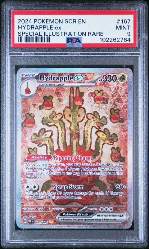 2024 POKEMON HYDRAPPLE EX SPECIAL ILLUSTRATION RARE 167/142 PSA 9