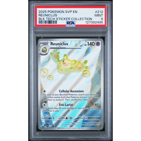 2025 POKEMON PROMO REUNICLUS TECH STICKER COLLECTION SVP212 PSA 10