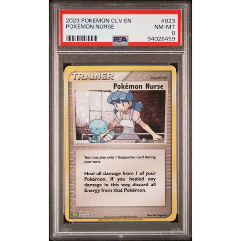 2023 POKEMON CLASSIC COLLECTION NURSE 023/034 PSA 8