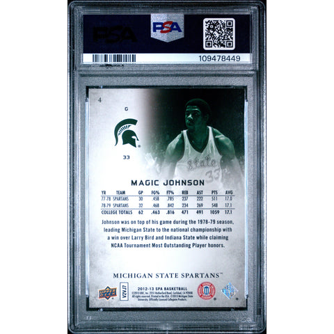2012 SPORTS SP AUTHENTIC MAGIC JOHNSON 4 PSA 9