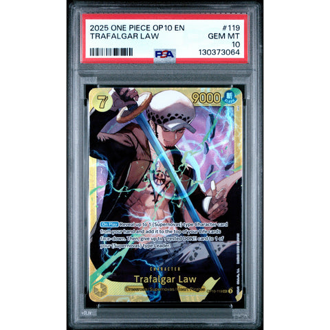 2025 ONE PIECE ROYAL BLOOD TRAFALGAR LAW SECRET 119 PSA 10
