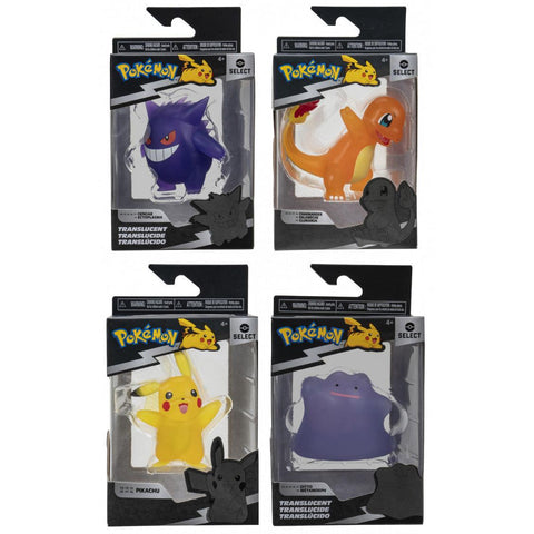 Pokemon Select Battle Figure Assortment Translucent (6 in the Assortment)