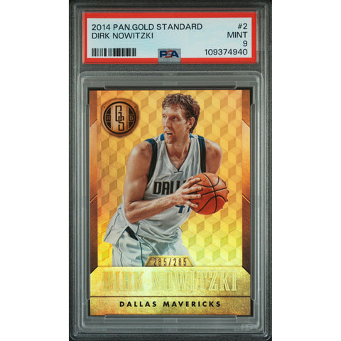 2014 PANINI GOLD STANDARD DIRK NOWITZKI 2 PSA 9