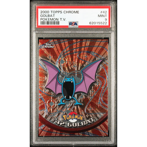 2000 POKEMON TOPPS CHROME GOLBAT 42 PSA 9