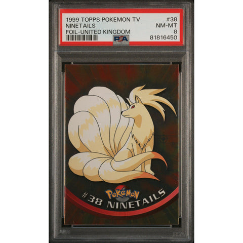 1999 POKEMON TOPPS TV NINETAILES FOIL 38 PSA 8
