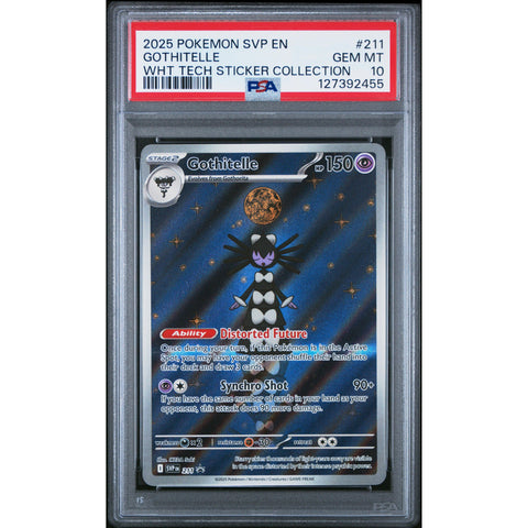 2025 POKEMON PROMO GOTHITELLE TECH STICKER COLLECTION SVP211 PSA 10