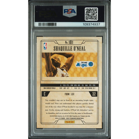2014 PANINI GOLD STANDARD SHAQUILLE O'NEAL 181 PSA 6