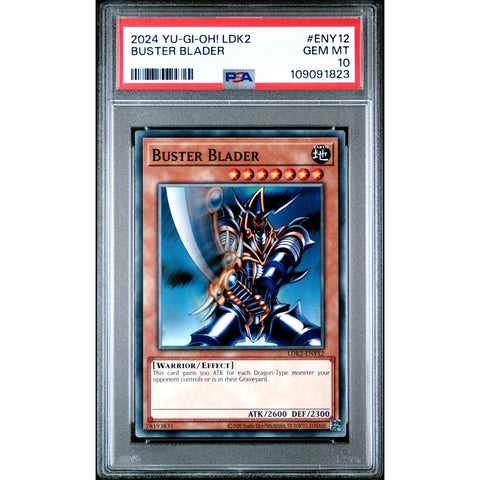 2024 YU-GI-OH LEGENDARY DECKS II BUSTER BLADER ENY12 PSA 10