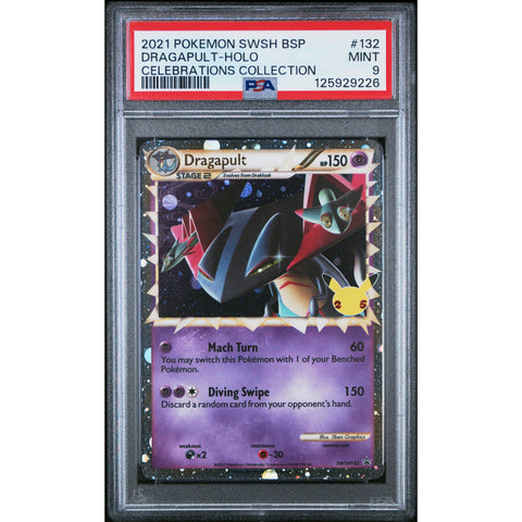 2021 POKEMON BLACK STAR PROMO DRAGAPULT SWSH132 PSA 9