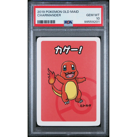 2019 POKEMON JPN OLD MAID CHARMANDER PSA 10