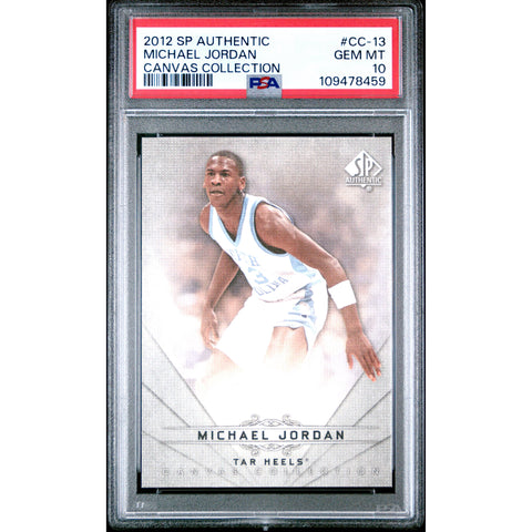 2012 SPORTS SP AUTHENTICMICHAEL JORDAN CANVAS COLLECTION CC-13 PSA 10