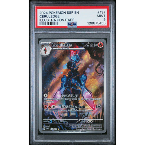 2024 POKEMON SURGING SPARKS CERULEDGE IR 197/191 PSA 9