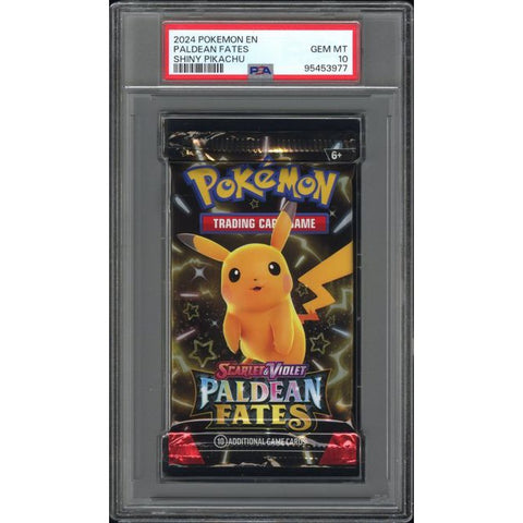 2024 POKEMON EN PALDEAN FATES SHINY PIKACHU PSA 10