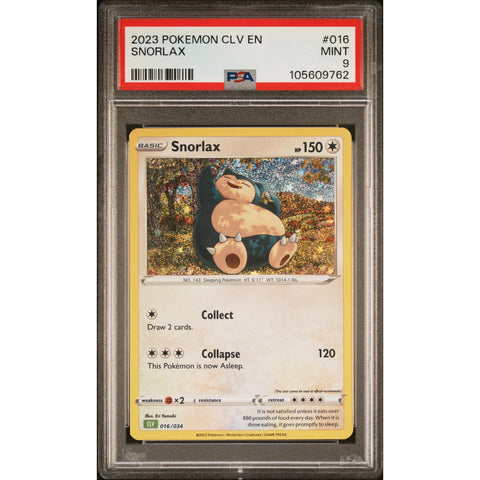 2023 POKEMON CLASSIC COLLECTION SNORLAX 016/034 PSA 9
