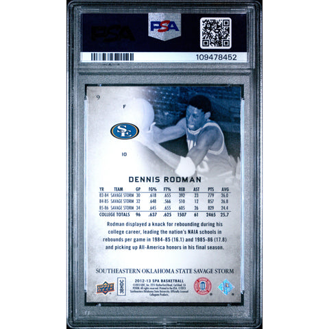 2012 SPORTS SP AUTHENTIC DENNIS RODMAN 9 PSA 10