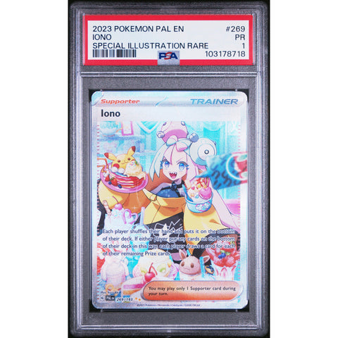 2023 POKEMON PALDEA EVOLVED IONO SIR 269/193 PSA 1