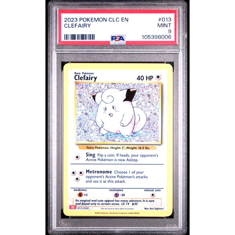 2023 POKEMON CLASSIC COLLECTION CLEFAIRY 013/034 PSA 9