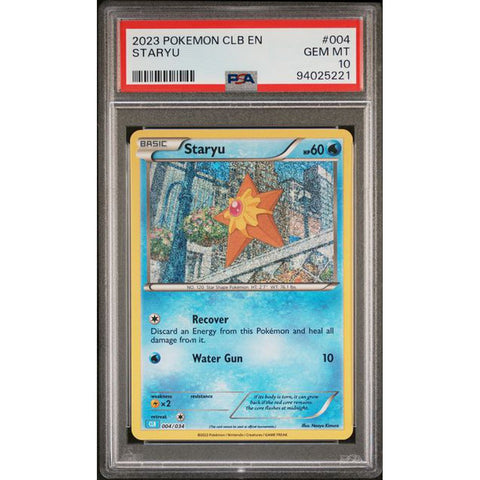2023 POKEMON CLASSIC COLLECTION STARYU 004/034 PSA 10