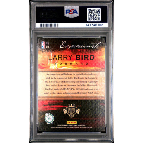2014 PANINI PANINI COURT KINGS EXPRESSIONISTS LARRY BIRD 29 PSA 8