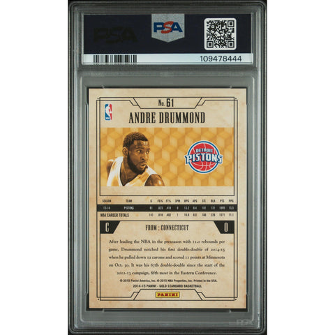 2014 PANINI GOLD STANDARD ANDRE DRUMMOND 61 PSA 9