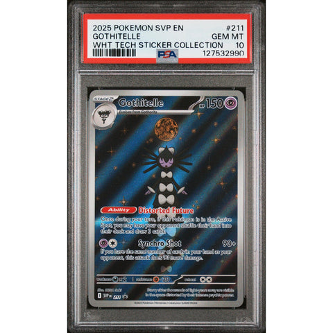 2025 POKEMON PROMO GOTHITELLE TECH STICKER COLLECTION SVP211 PSA 10