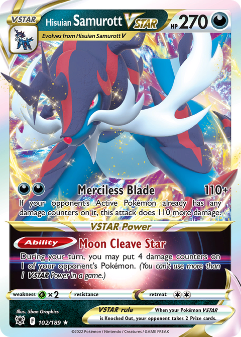 Hisuian Samurott VSTAR - 102/189