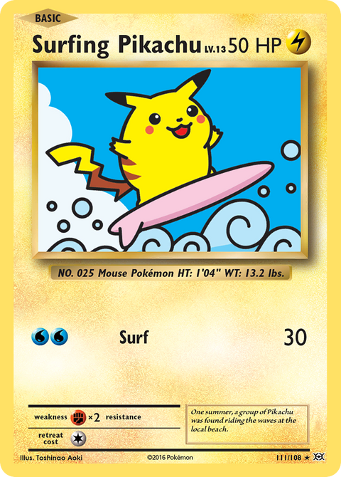 Surfing Pikachu - 111/108