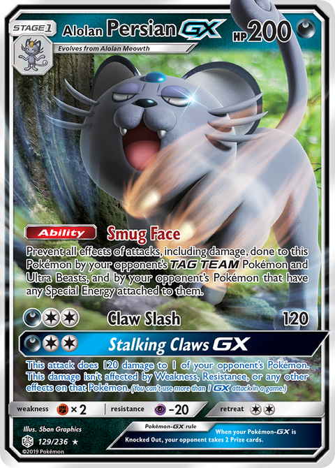 Alolan Persian GX - 129/236