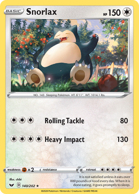Snorlax - 140/202