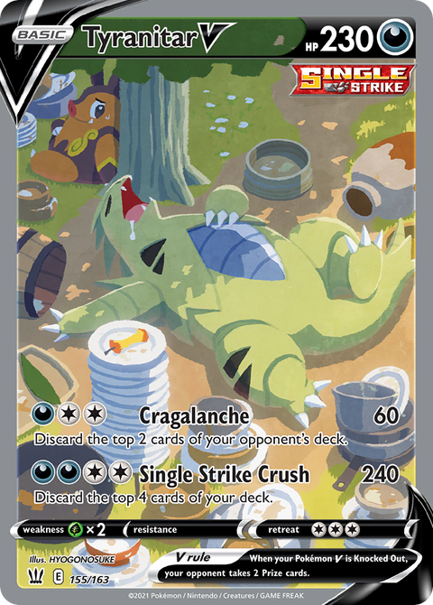 Tyranitar V (Alternative Art) - 155/163