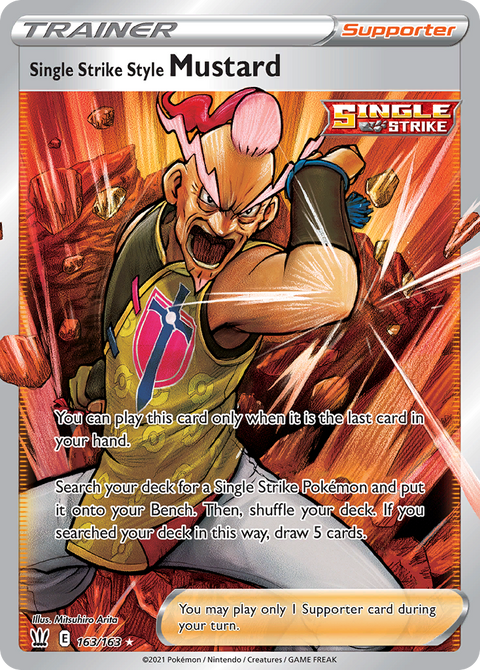 Single Strike Style Mustard (Full Art) - 163/163