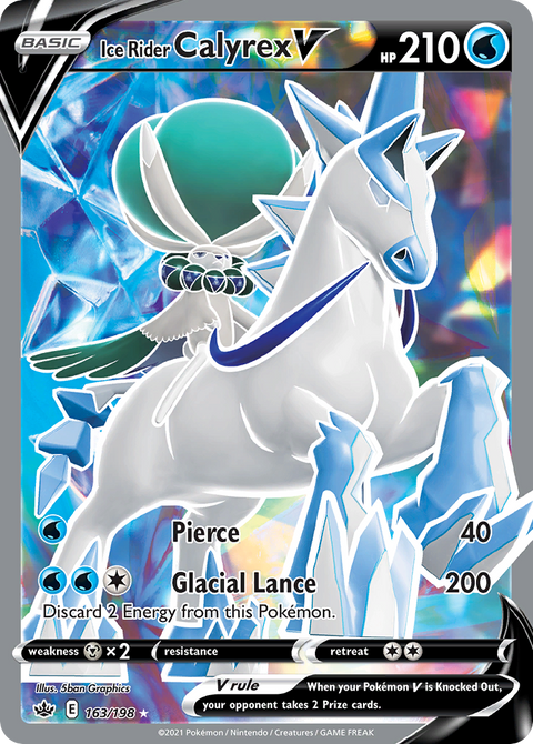 Ice Rider Calyrex V (Full Art) - 163/198