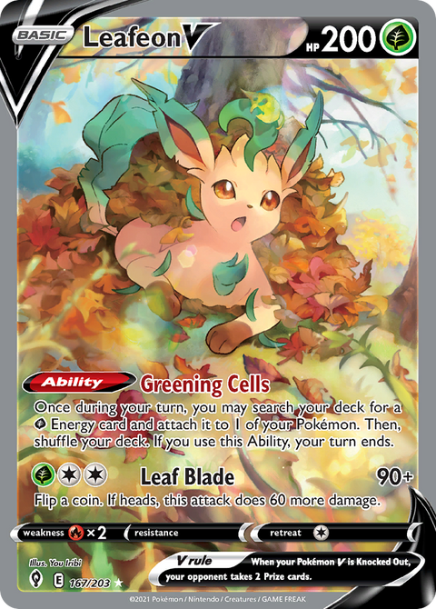 Leafeon V (Alternate Full Art) - 167/203