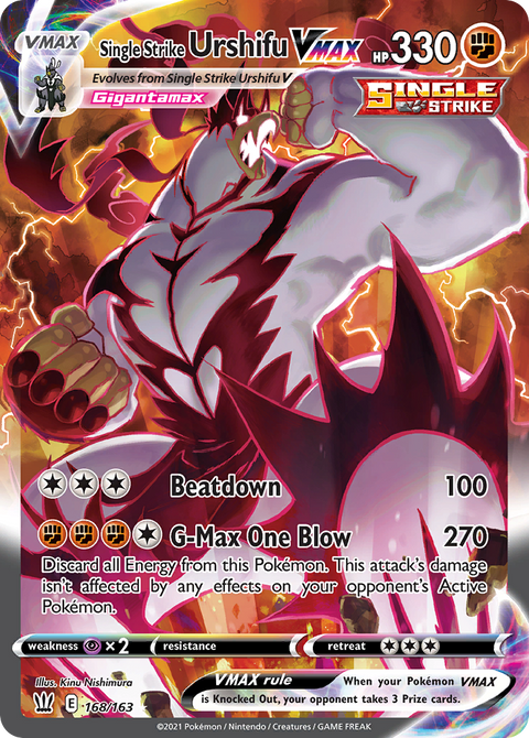 Single Strike Urshifu VMAX (Alternative Art Secret) - 168/163