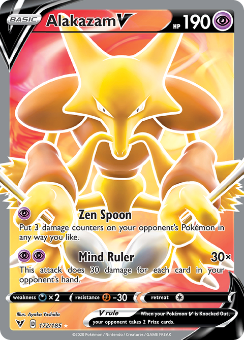 Alakazam V (Full Art) - 172/185